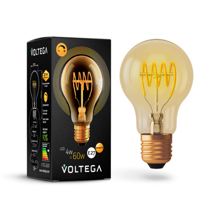 Лампа св/д E27 4Вт 2000K Золото General purpose bulb 7078 Voltega