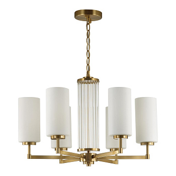 Люстра E27 6*40W KASALI матов.золотой/белый/стекло ODEON LIGHT