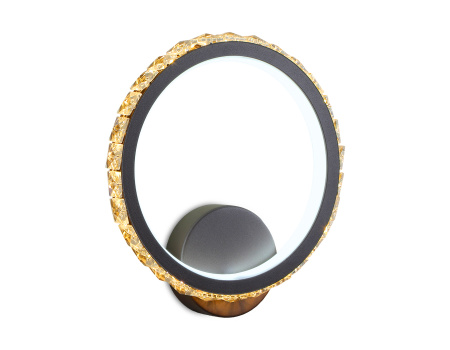 Настенный светодиодный светильник с выключателем FA212 CF кофе LED 3000K+6400K 15W 230*250*45 Ambrella Light