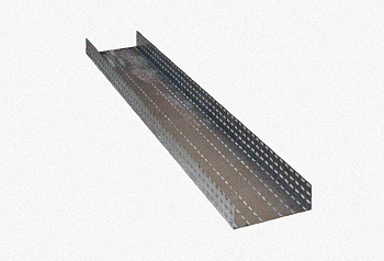 Лоток перфорированный ЛМ 100х100х3000 УТ1,5, горячее цинкование, S1,5