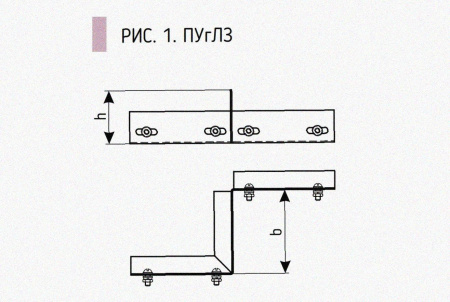 Соединитель-переходник замковый ПУгПЗ 25х100 УТ1,5, оцинкованный лист, S1,2
