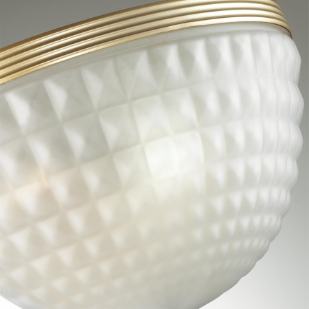 Бра E14 2*40W MALAGA золотистый/белый/стекло ODEON LIGHT
