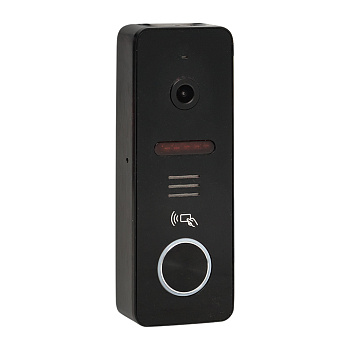 Вызывная видеопанель со счит, ключей CPV-02 чер, 4пр, 1000TVL IP65 EKF