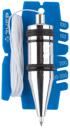 Отвес "ЭКСПЕРТ" строительный со шнуром и безопасным наконечником, 300 г ЗУБР