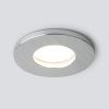 Влагозащищенный точечный светильник GU10 серебряный IP44 (a053359) Elektrostandard