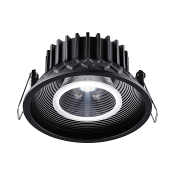 Св-к встр.св/д IP20 LED 15W 4000K 1600Лм 110-265V BIND черный NOVOTECH