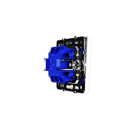Проходной переключатель встраиваемый Voltum S70 одноклавишный с подсветкой 10А, (белый матовый)
