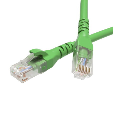 Патч-корд неэкранированный CAT6 U/UTP 4х2, LSZH, зелёный, 7.0м DKC