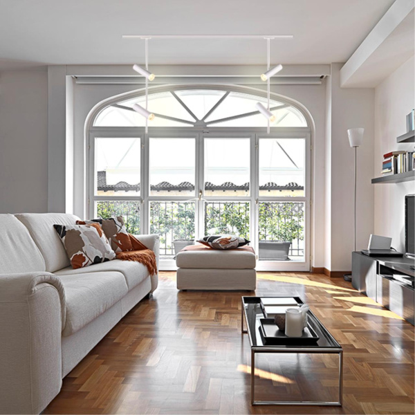 Св-к трековый однофазный IP20 GU10 2*50W 220V BATRA белый NOVOTECH