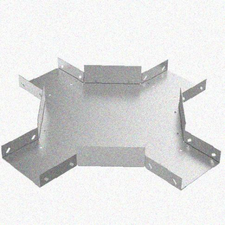 Лоток крестообразный замковый перфорированный КМЗ 100х100 УХЛ1, горячее цинкование, S1,5