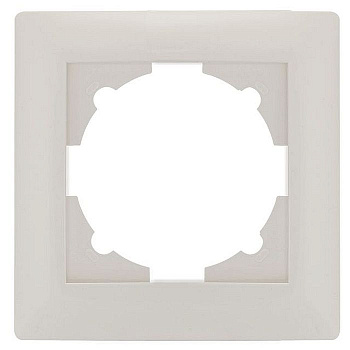 Милан Рамка горизонтальная 1 пост . белый IP20 EKF