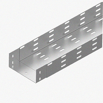 Лоток монтажный цельный перфорированный ЛМЦ400х100х3000 УХЛ1, горячее цинкование, S1,5