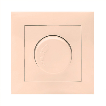 Валенсия Светорегулятор 600W 220В кремовый EKF