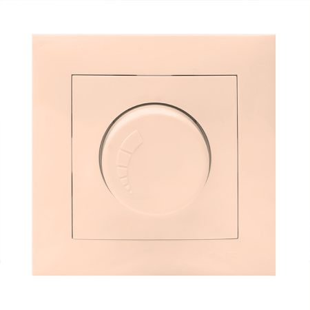 Валенсия Светорегулятор 600W 220В кремовый EKF