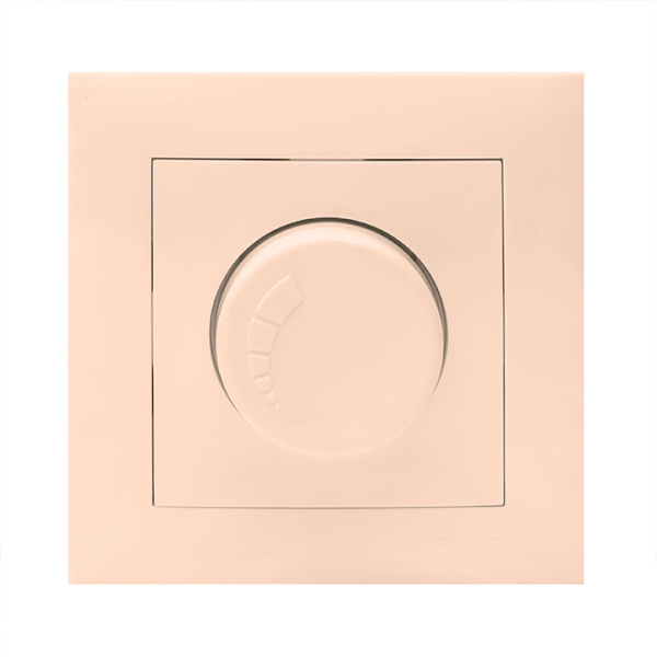 Валенсия Светорегулятор 600W 220В кремовый EKF