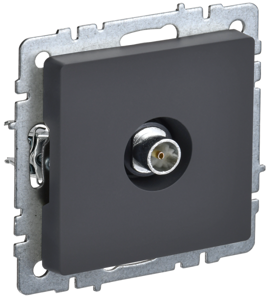 BRITE Розетка TV оконечная РТВ11-0-БрГ графит IEK