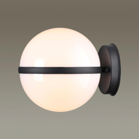 Ландшафтный настенный св-к E27 1*10W IP44 LOMEO LOMEO черный/акрил ODEON LIGHT