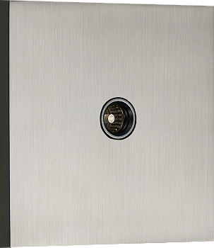 Donel N96 TV розетка (папа), Вороненая сталь, серия DT