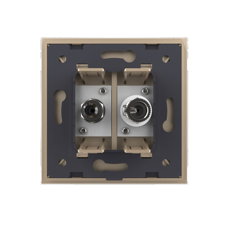 Розетка ТВ/Спутниковая SAT Золотая Livolo