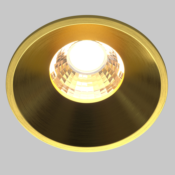 Встраиваемый светильник LED 7Вт Латунь IP20 Downlight DL058-7W3K-BS Technical Maytoni