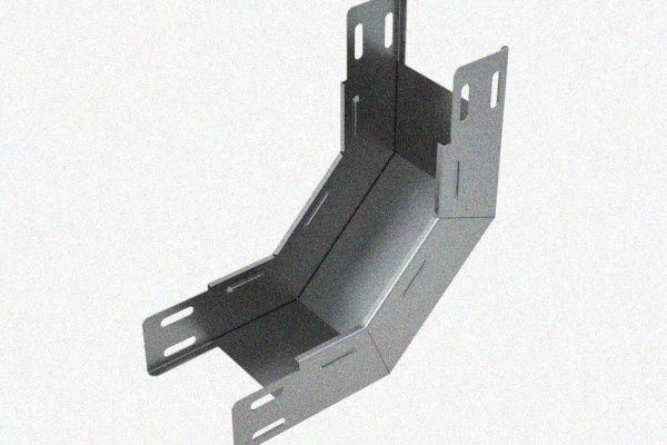 Лоток замковый глухой КПЗГ 200х100-90 УХЛ1 для поворота трассы вверх на 90, горячее цинкование S1,0