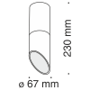Потолочный светильник 1*GU10 50Вт Черный IP20 Lipari C025CL-01B Technical