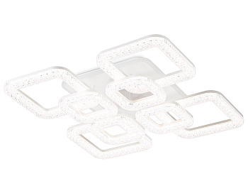 Светильник потолочный светодиодный с пультом FA3921/4+4 WH белый 208W 3000K/4200K/6400K 580*580*120 (ПДУ РАДИО 2.4G) Ambrella Light