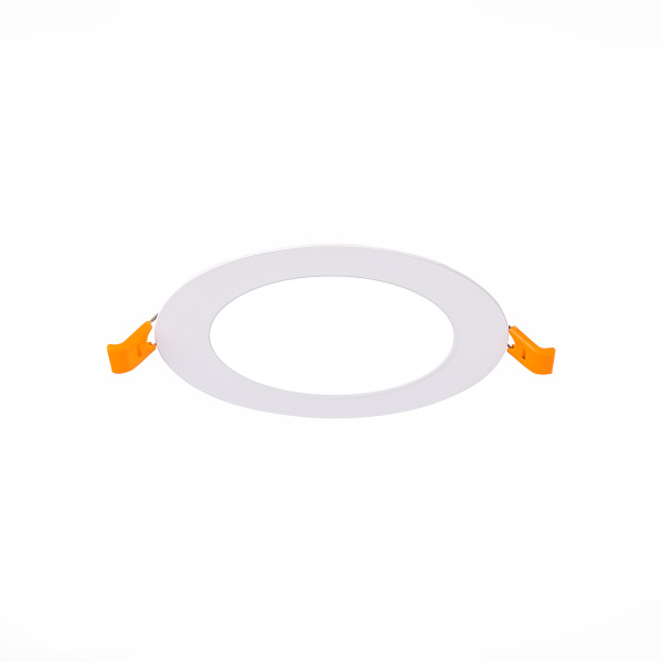 Светильник встраиваемый Белый LED 1*6Вт 4000К 370Lm Ra80 110° IP20 D150xH8 90-265В ST209.548.06 ST LUCE