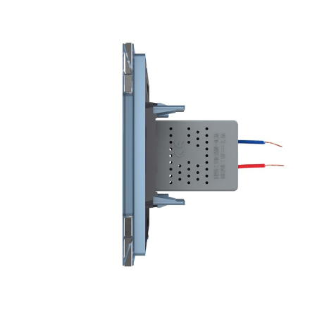 Розетка USB с блоком 5В 2.1А Синяя Livolo