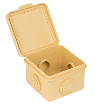 Коробка распределительная КМР-030-036 пылевлагозащитная, 4 мембранных ввода (65х65х50) светлое дерево PROxima EKF