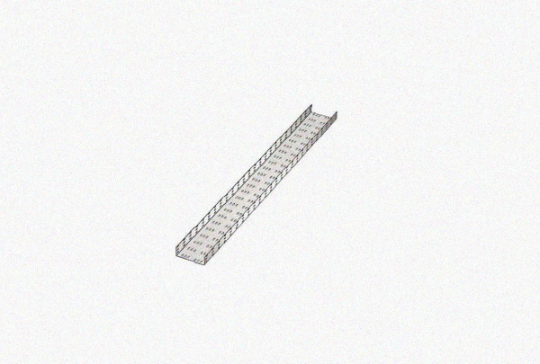 Лоток замковый перфорированный ЛМЗ 75х65х2000 УТ1,5, горячее цинкование, S1,5