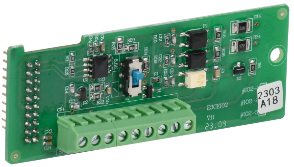 Плата расш. вх./вых. ПЧ A150 2 цифр. вх.а + 1 релейный вых. НО НЗ контакт + RS485 Modbus ONI