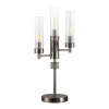 Настольная лампа E14 3*40W 220V KAMILLA черный хром LUMION