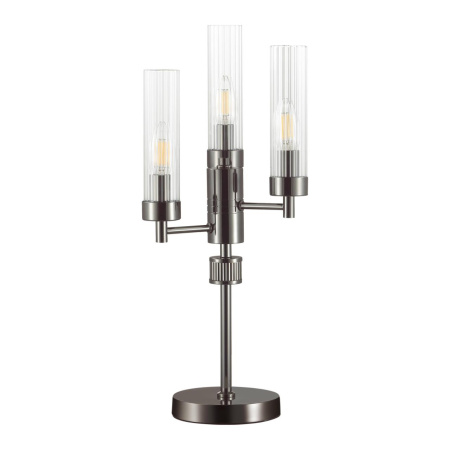 Настольная лампа E14 3*40W 220V KAMILLA черный хром LUMION