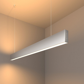 Линейный светодиодный подвесной двусторонний светильник 40Вт 3000К серебро матовое IP20 (a041520) Elektrostandard Pro
