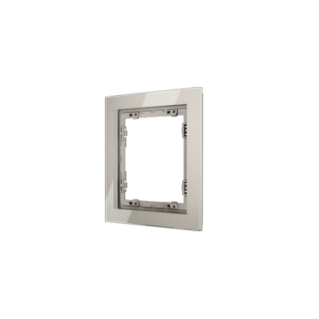 Рамка стеклянная Voltum S70 на 1 пост, (кашемир, стекло)