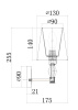 Бра 1*E14 40Вт Хром IP20 Stein MOD038WL-01CH Maytoni