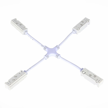 Ввод питания X-образный для магнитного шинопровода Белый ST006.569.00 ST LUCE