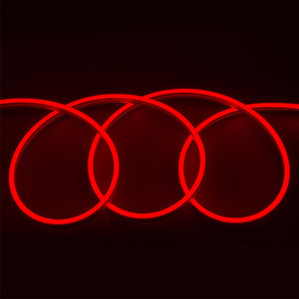 Лента "Гибкий Неон" красный GLS-2835-120-9.6-12-NL-IP67-R катушка 50м General