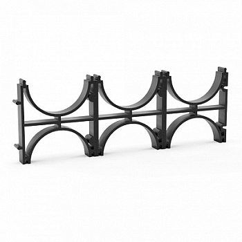 Кластер для двустенных труб d110 мм, тройной, двухсторонний Промрукав