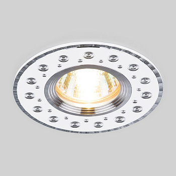 Алюминиевый точечный светильник 1*G5.3 белый IP20 (a032382) Elektrostandard