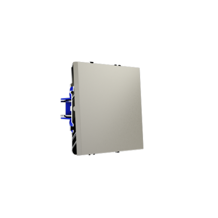 Проходной переключатель встраиваемый Voltum S70 одноклавишный 10А, (шелк)