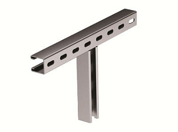 T-образное крепление к вертикальной двутавровой балке, 200 мм, INOX 304 DKC