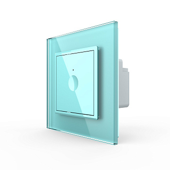 Одноклавишный сенсорный выключатель Module, цвет зеленый Livolo