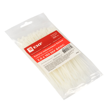 Хомут нейлоновый (2,5х150) (100шт) Basic EKF