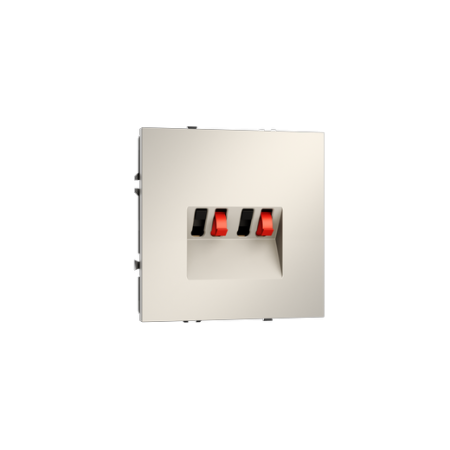 Розетка акустическая встраиваемая Voltum S70 4-местная, (кашемир)