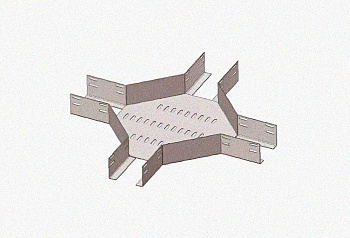 Лоток крестообразный глухой КМГ 200х65 УХЛ1, горячее цинкование S1,5