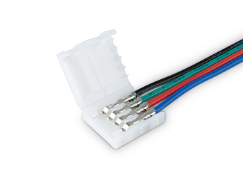 Соединитель гибкий односторонний для светодиодной ленты 5050 12/24V (4 конт.) 150 мм GS7251 (5шт) Ambrella Light