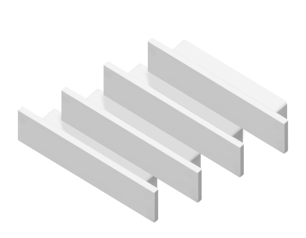 Заглушка GP8450 WH белый 23.8*6 для накладного алюминиевого профиля GP1800 (комплект 4шт) Ambrella Light