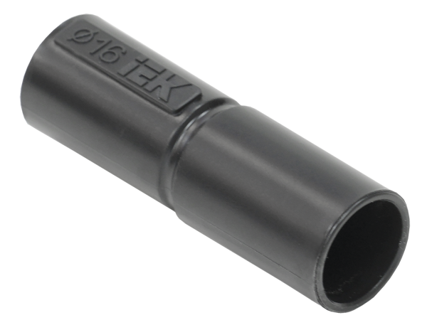 Муфта труба-труба GI16G черная IEK